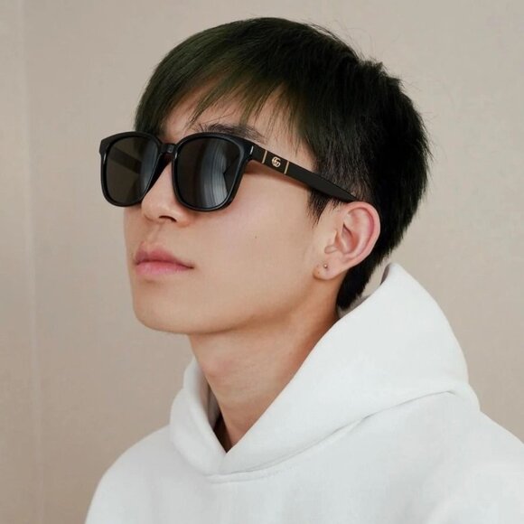 BRAND NEW Gucci Men Sunglasses Black Grey Square GG0637SK 004 - Picture 10 of 10